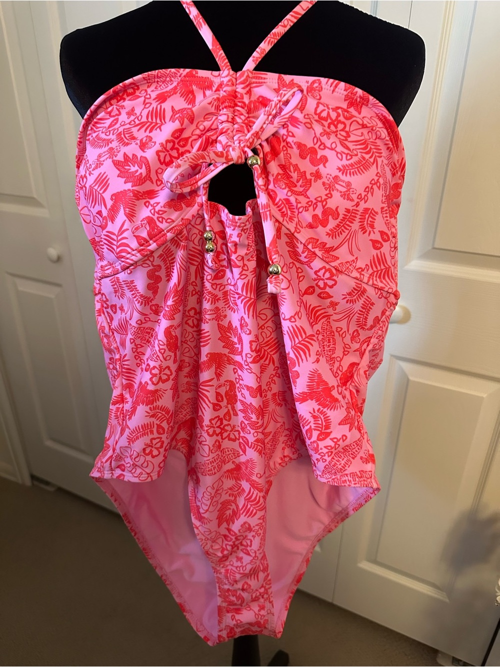 No Boundaries Bright Red Skirted Swim Bottom